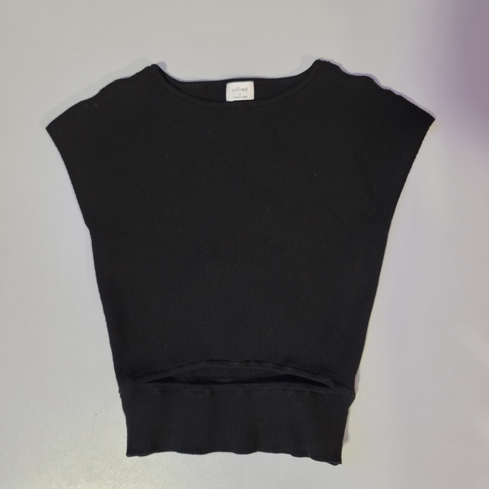 Wilfred Black Crop Top